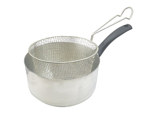20cm Chip Pan Fryer with Basket and Lid 2in 1