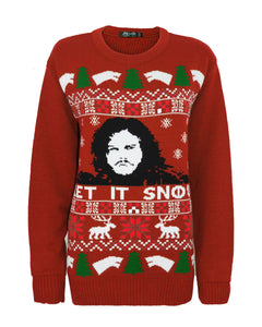 Ladies Women Men Knitted Game of Thrones Let It Snow Christmas Santa Xmas Jumper