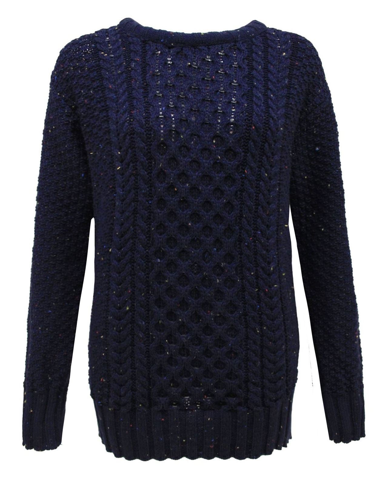 Ladies Crew Neck Cable Knit Jumper