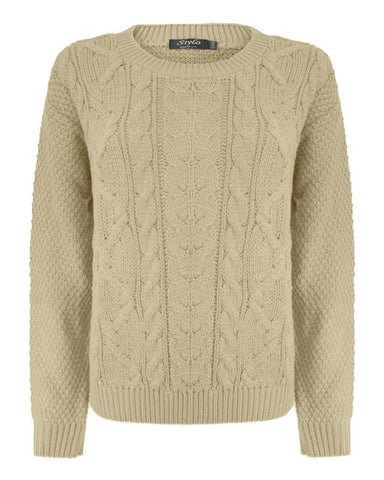 Women Cable Knit Jumper