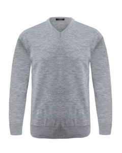 Mens Knitted V Neck Jumper