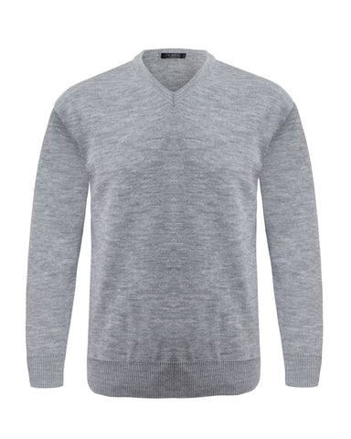 Mens Knitted V Neck Jumper