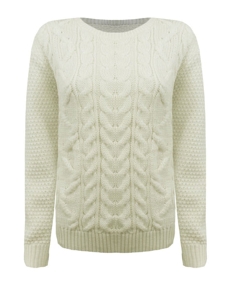 Women Cable Knit Jumper