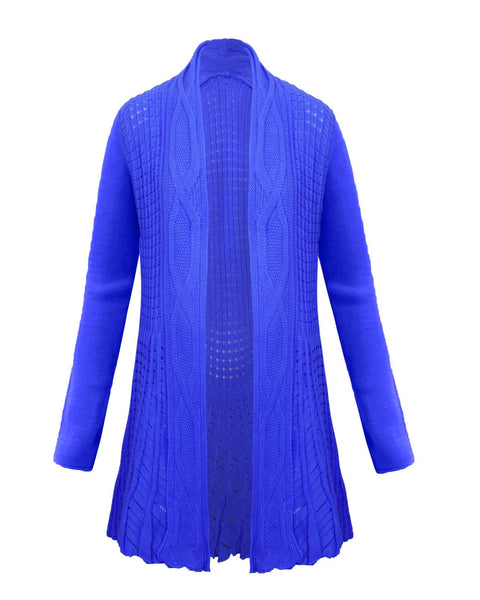 Women's Knitted Boyfriend Open Front Cardigan