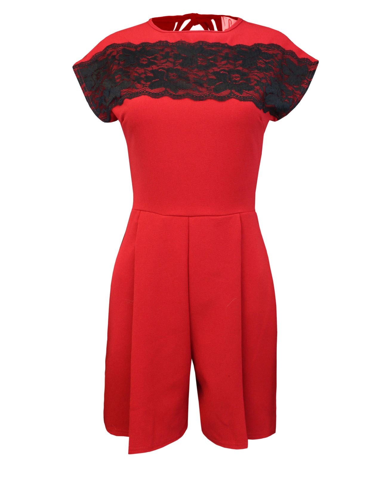 New Ladies Celebrity Lace Playsuit Evening Party Women Dress Jumpsuit 8 10 12 14