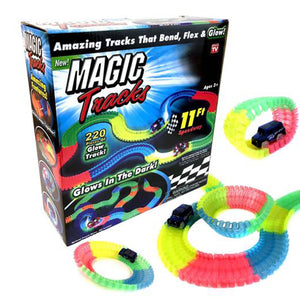 220 Pieces Magic Tracks Glow in the Dark 11Ft