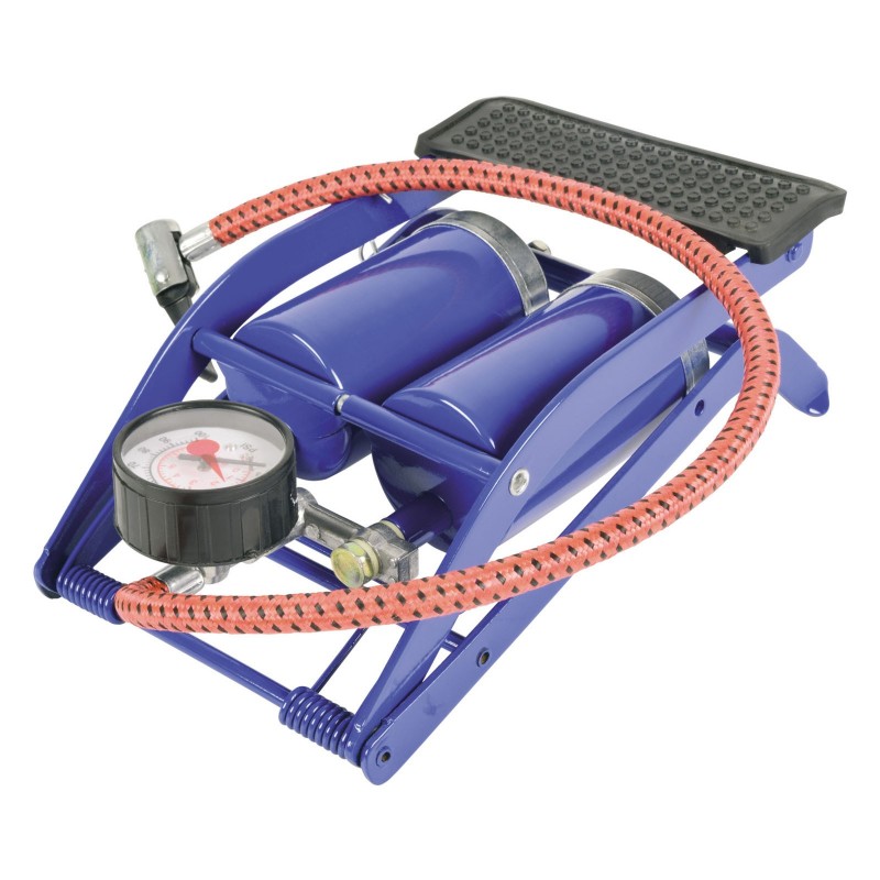 New Double Barrel Cylinder Air Infiltrator Foot Pump