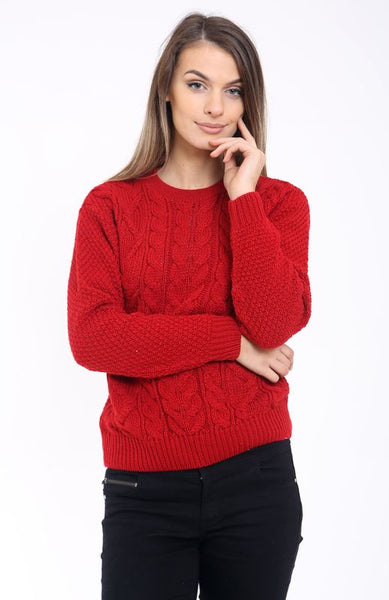 Women Cable Knit Jumper