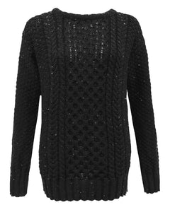 LADIES CABLE KNIT JUMPER