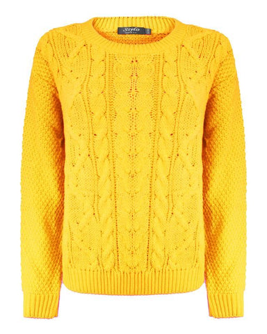 Women Cable Knit Jumper