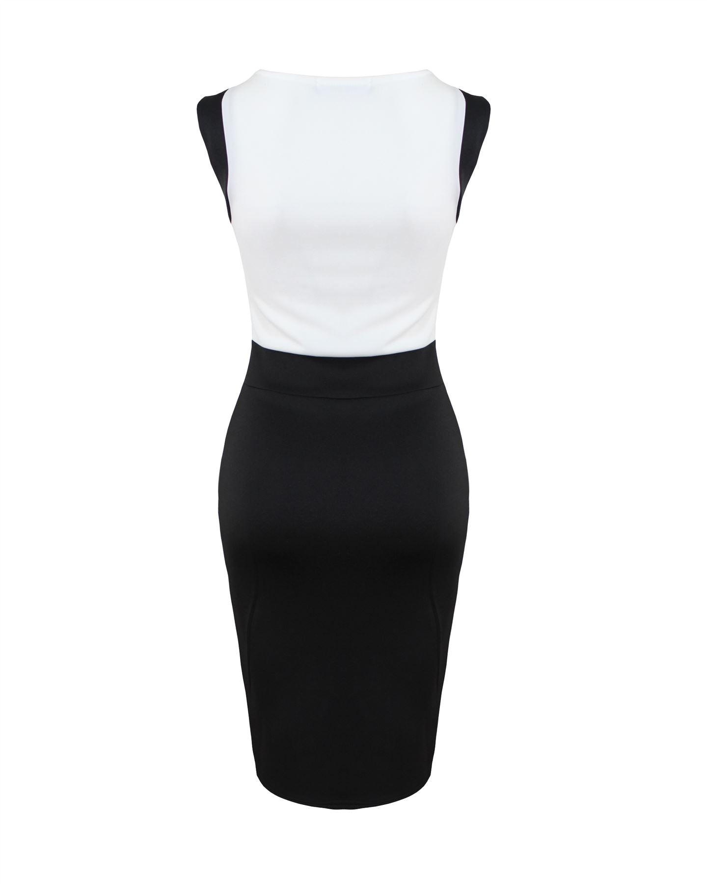Ladies Women Tank Sleeveless Side Slit Hollow Out Sheath Midi Bodycon Dress Top
