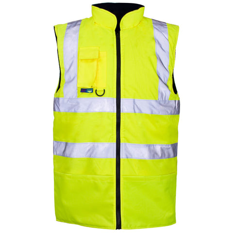 Hi-Viz High Visibility Super Touch Body Warmer Workwear Jacket Safety Coat Gilet