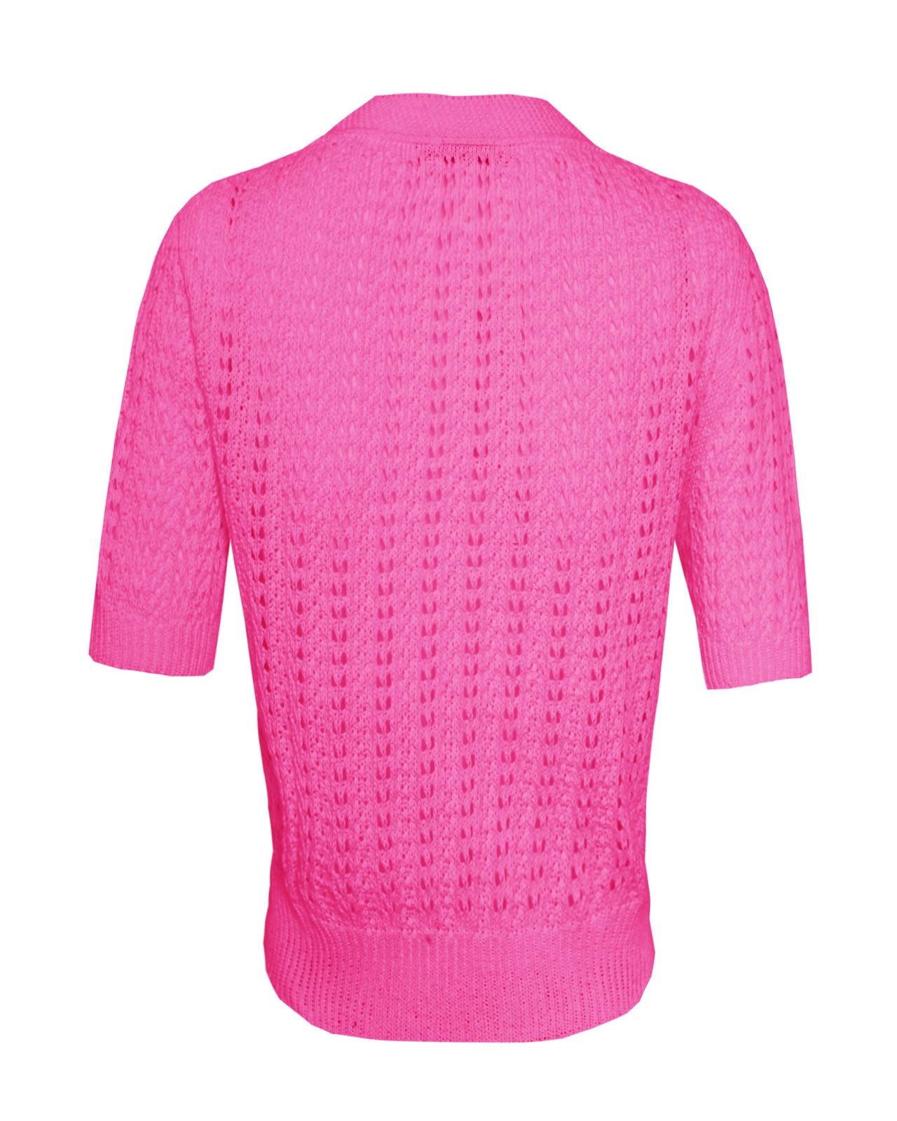 Ladies Womens knitted Short Sleeves Brooched CARDIGAN New Shrug Crop TOP 8-16