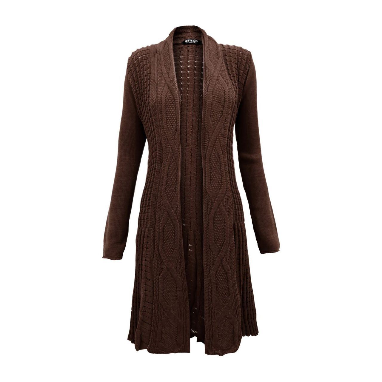 Women's Knitted Boyfriend Open Front Cardigan