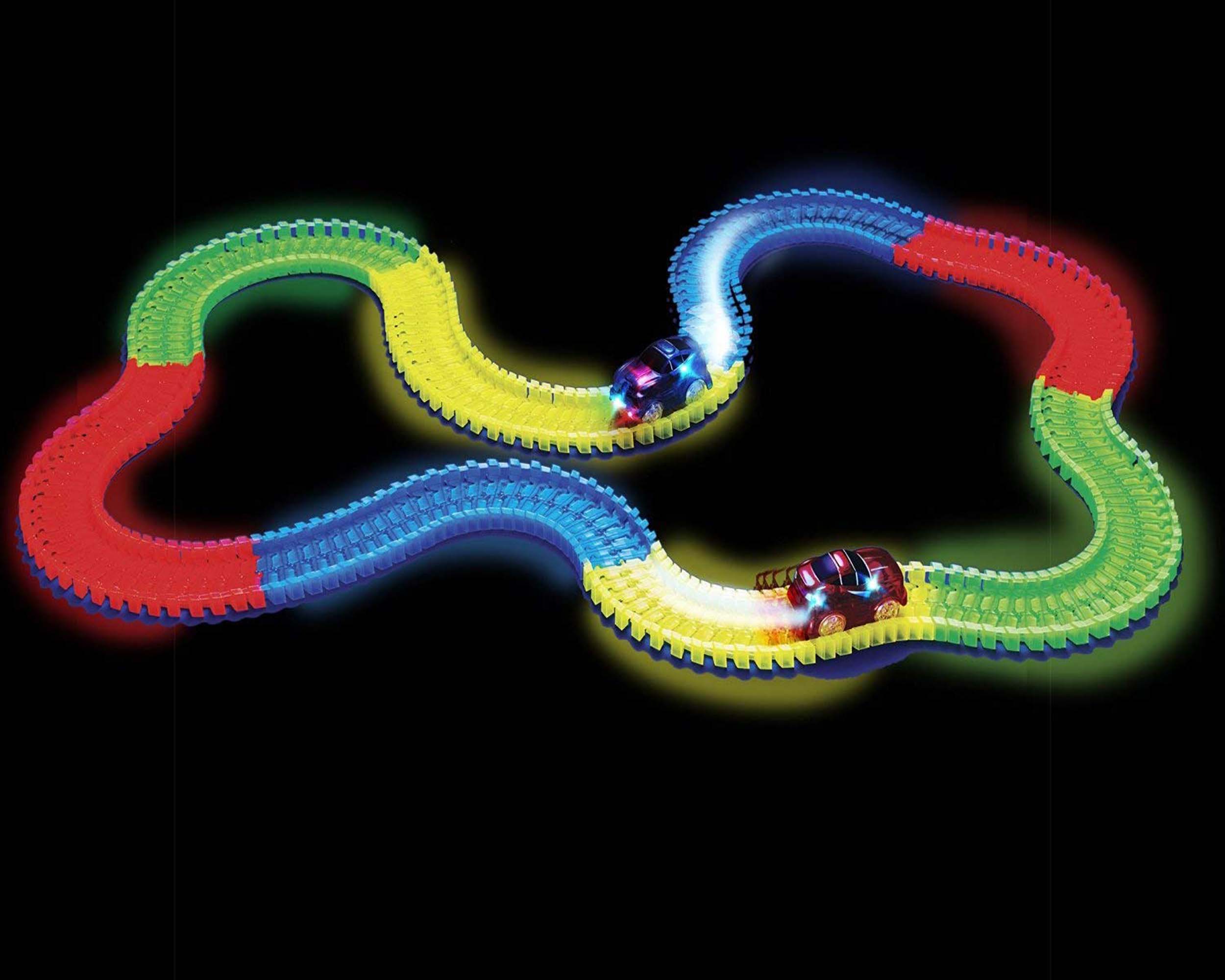 220 Pieces Magic Tracks Glow in the Dark 11Ft