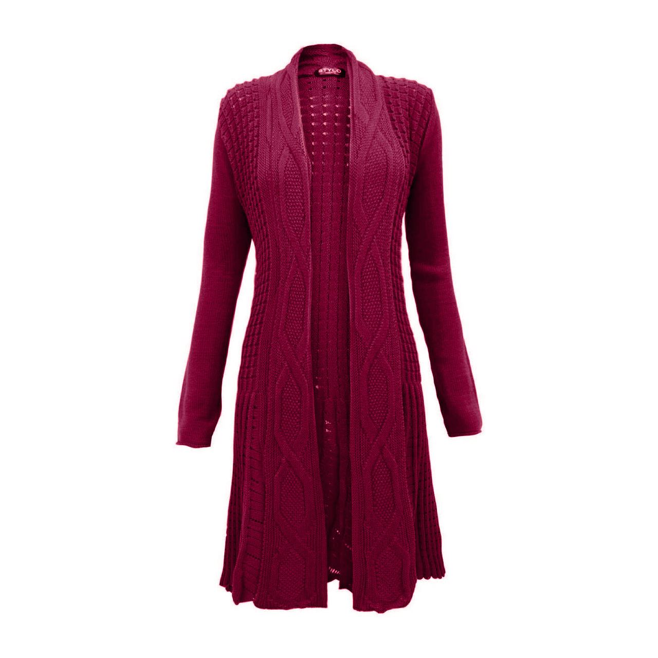Women's Knitted Boyfriend Open Front Cardigan