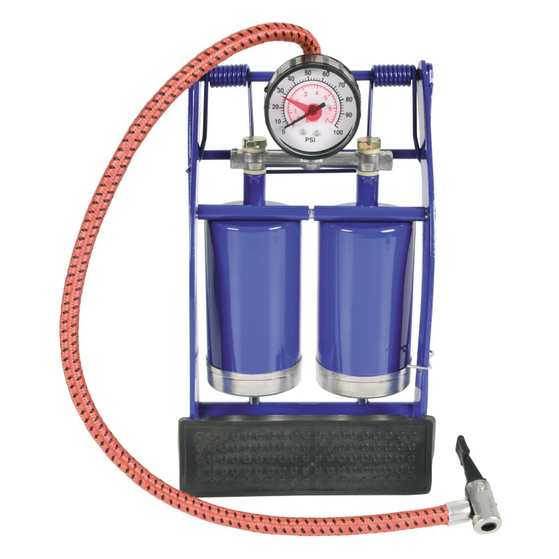 New Double Barrel Cylinder Air Infiltrator Foot Pump