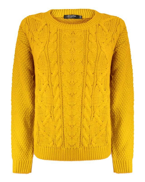 Women Cable Knit Jumper