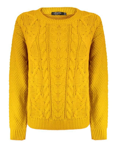 Women Cable Knit Jumper