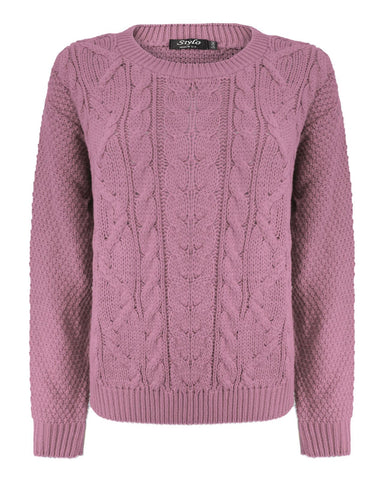 Women Cable Knit Jumper