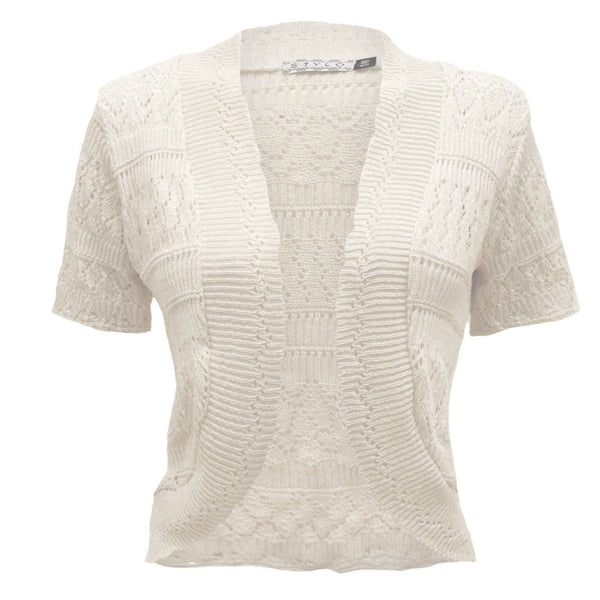 Ladies Crochet Knitted Bolero Shrug Cardigan