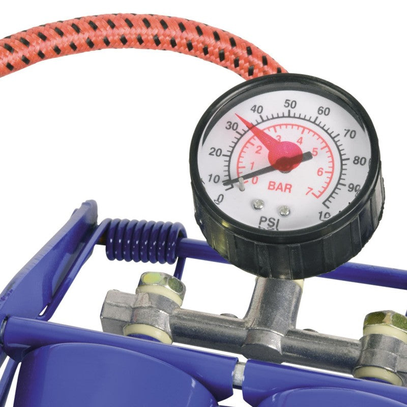 New Double Barrel Cylinder Air Infiltrator Foot Pump