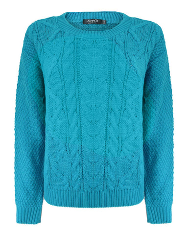 Women Cable Knit Jumper