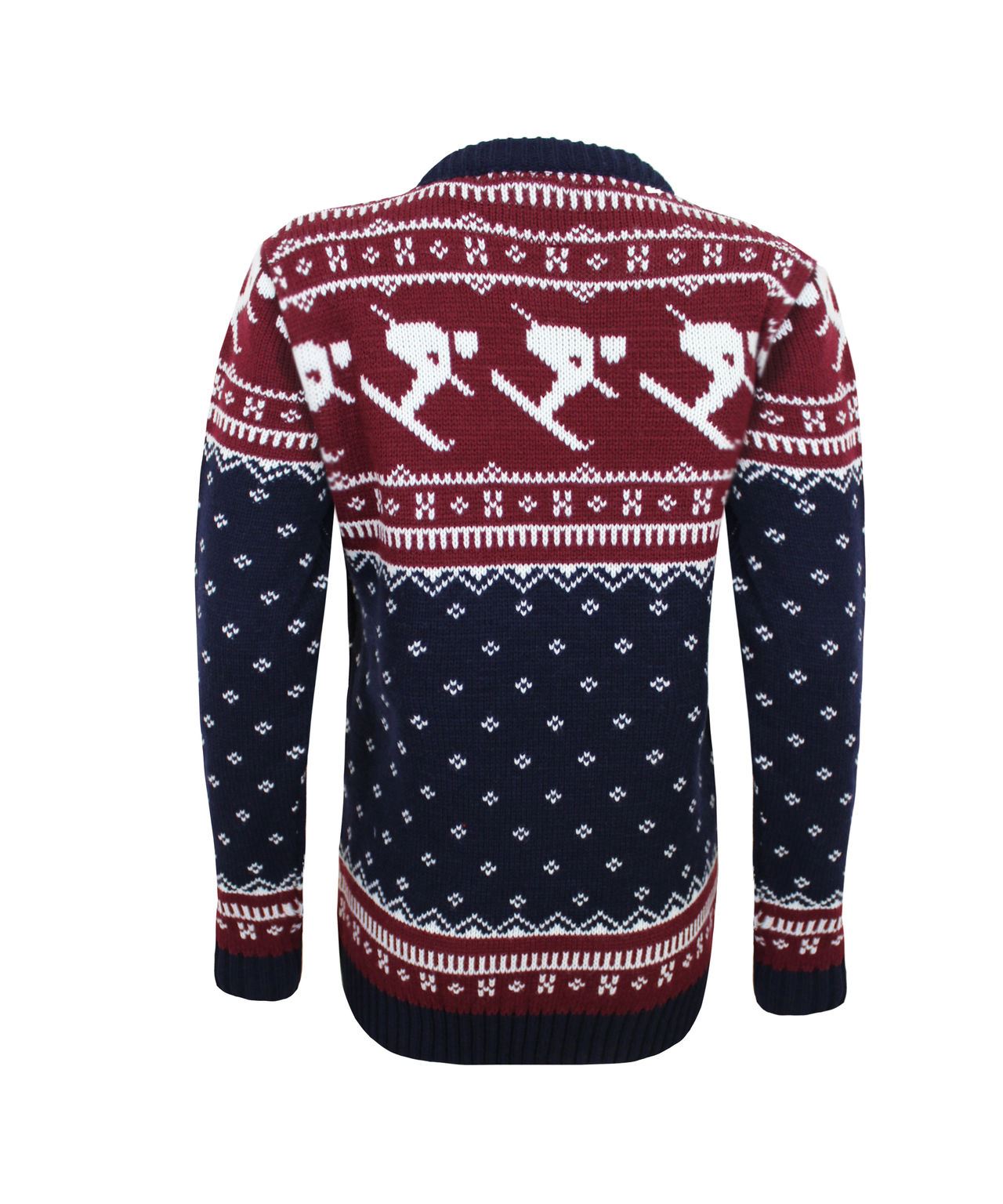 Men Knitted Fairisle Ski Christmas Xmas Sweater