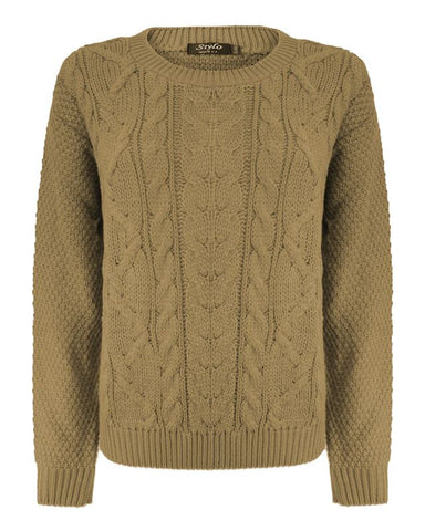 Women Cable Knit Jumper