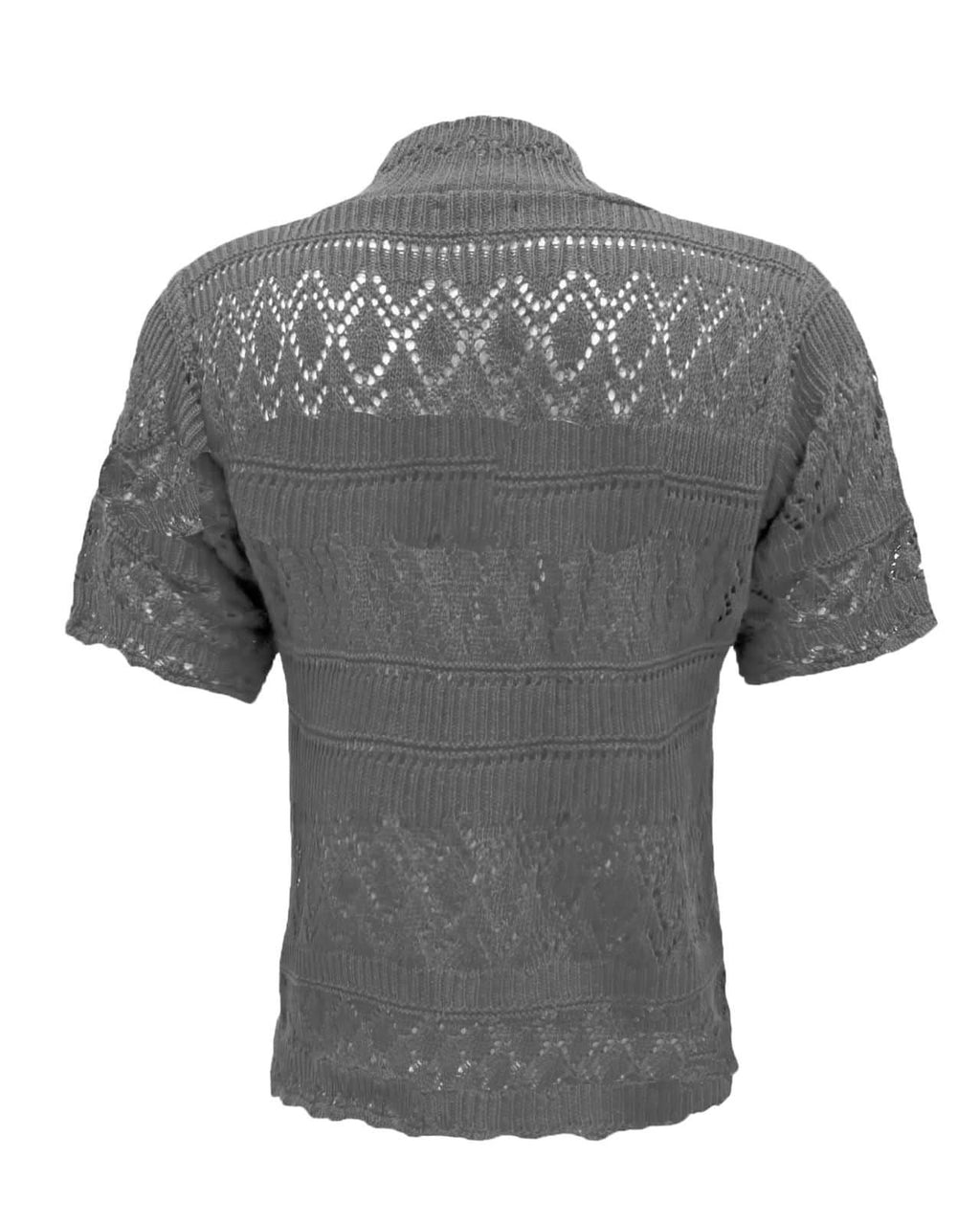 New Ladies Crochet Knitted Bolero Shrug Cardigan Womens Cropped Dress Top 8-14