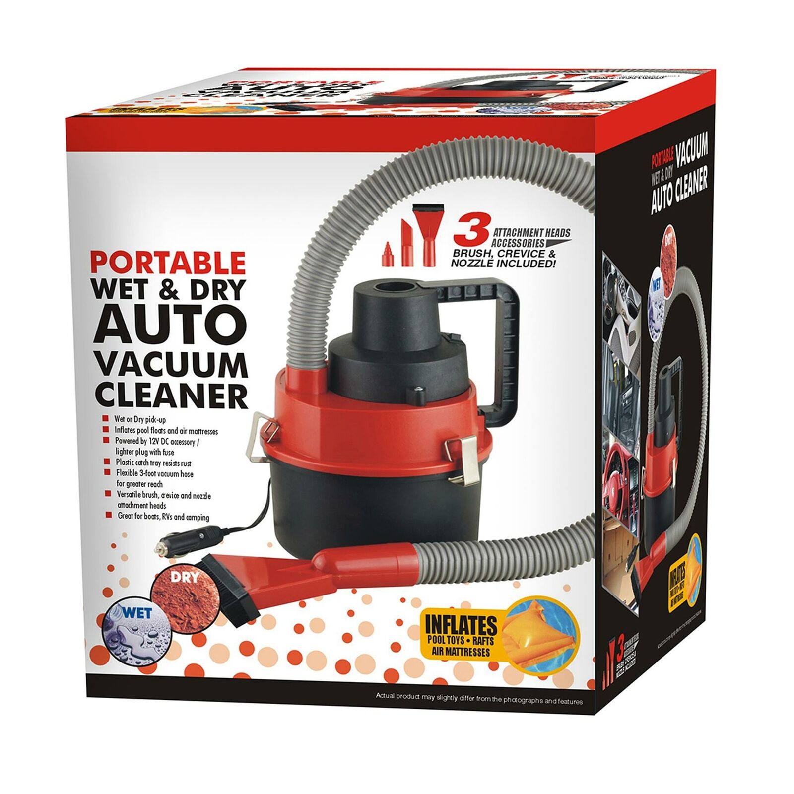 High Quality Portable Wet and Dry Auto Vacuum Cleaner Car Van Boat Truck caravan