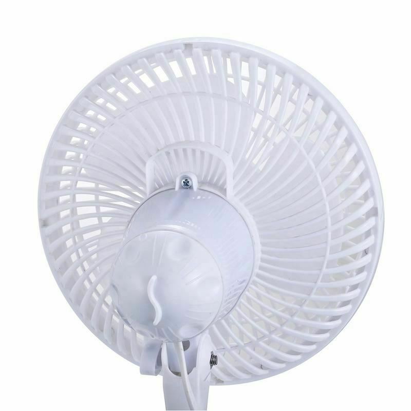 New 230v Elegant Design 2 in 1 6” Clip on Desk Fan Table Fan 3 Pin Plug UK Stock