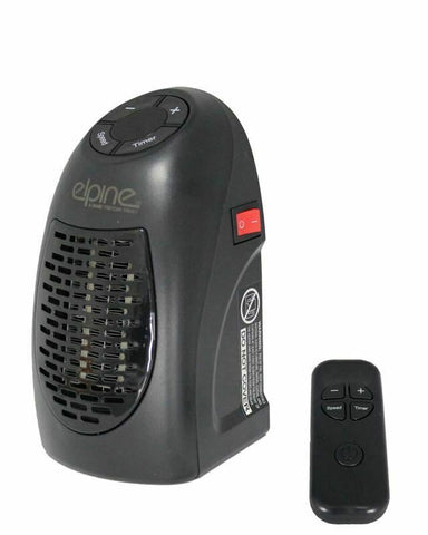 Portable Remote Controlled Mini Heater Wall Plug Outlet Space LED Display 400W