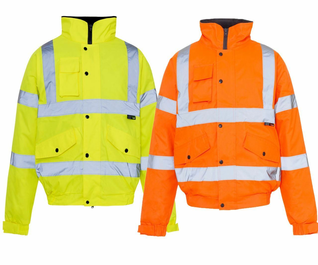 HI VIZ VIS STANDARD PARKA WATERPROOF WORKWEAR COAT REFLECTIVE BOMER JACKET 8-20