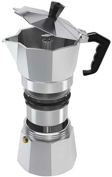 Aluminium Espresso Coffee Maker Italian Stove Top Percolator Moka Pot 6/9/12 Cup