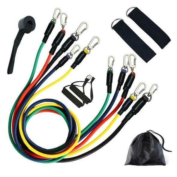 11Pcs Resistance Exercise Bands Set