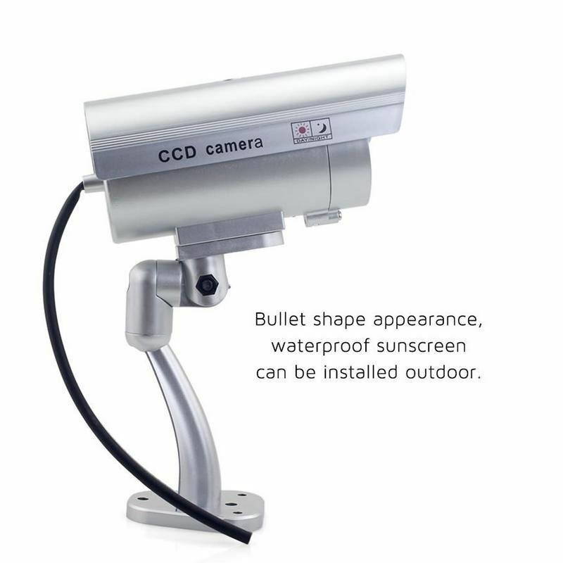 New LED light Outdoor Indoor Fake CCTV Camera Security Simulation Surveillance