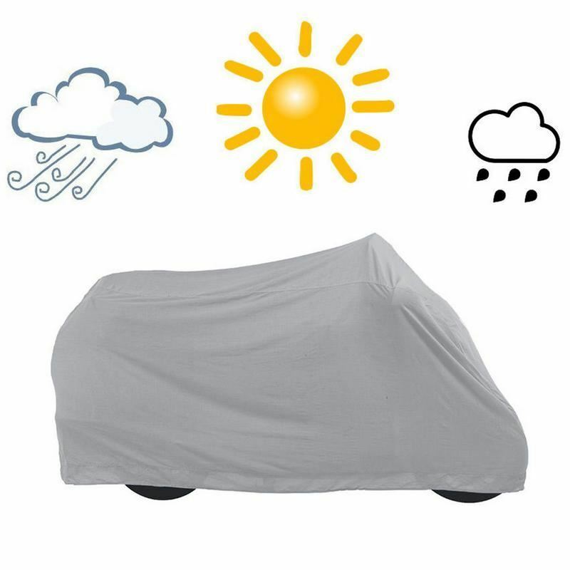 New Motorcycle Bike Waterproof Cover Rain Dust Resistant Outdoor Storage Size L