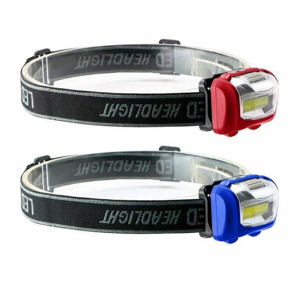 LED Head Light Mini Headlamp Bright Outside Camping Fishing Flashlight COB 3W