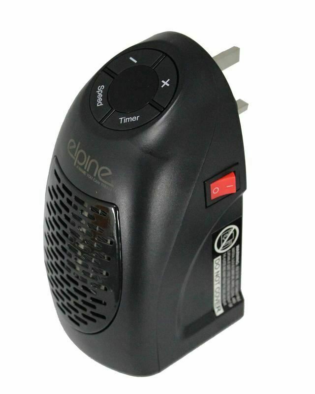 Portable Remote Controlled Mini Heater Wall Plug Outlet Space LED Display 400W