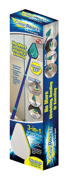 Clean Reach Bathtub Cleaner Brush Ergonomic Handled Scrub Ultimate Clean