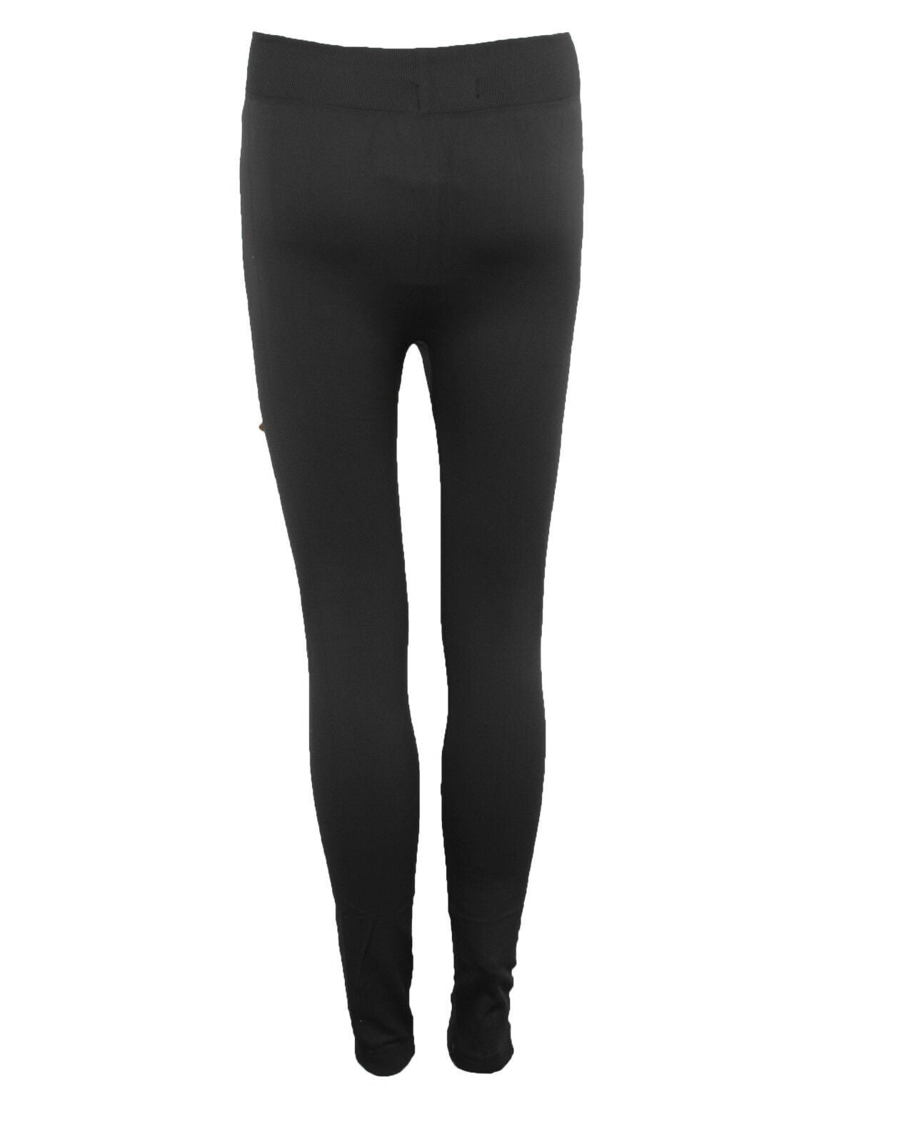 NEW LADIES WOMENS FLEECE LINED WINTER TIGHT PENCIL TROUSER THERMAL LEGGING 8-14
