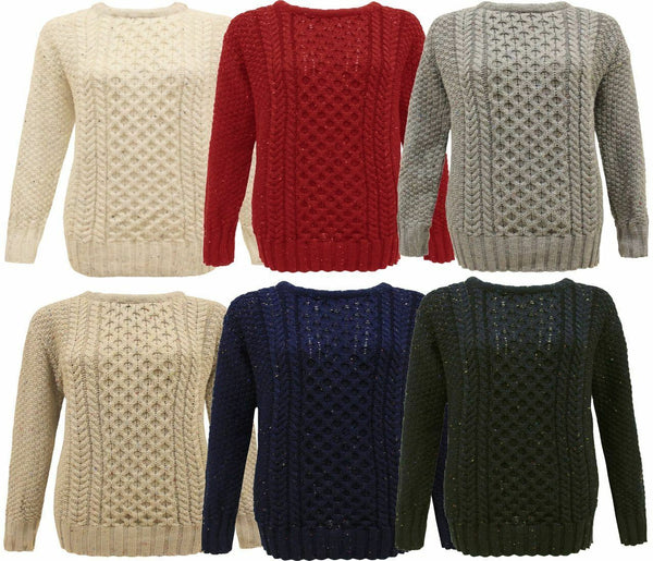 LADIES CABLE KNIT JUMPER