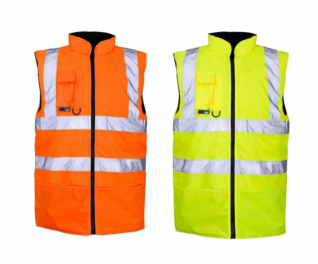 Hi-Viz High Visibility Super Touch Body Warmer Workwear Jacket Safety Coat Gilet