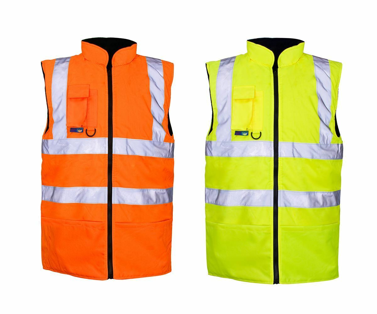Hi-Viz High Visibility Super Touch Body Warmer Workwear Jacket Safety Coat Gilet
