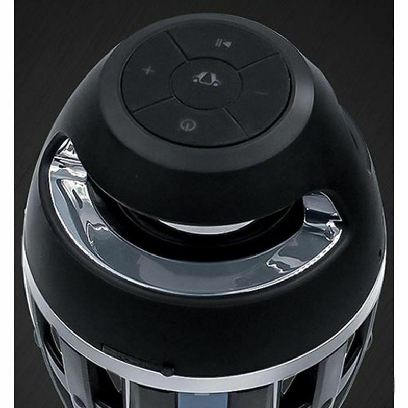 LED Flame Atmosphere Lamp Wireless Rechargeable Portable Bluetooth Speaker USB