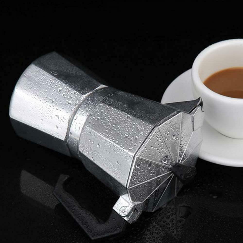 Aluminium Espresso Coffee Maker Italian Stove Top Percolator Moka Pot 6/9/12 Cup