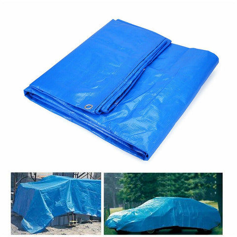New Multi Purpose Waterproof Poly Cotton Tarp Breathable Car Utility Cover 4x5m
