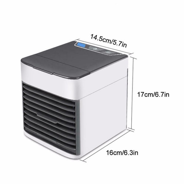New Electric Evaporator USB Portable Air Cooler Three Speed Fan LED Light