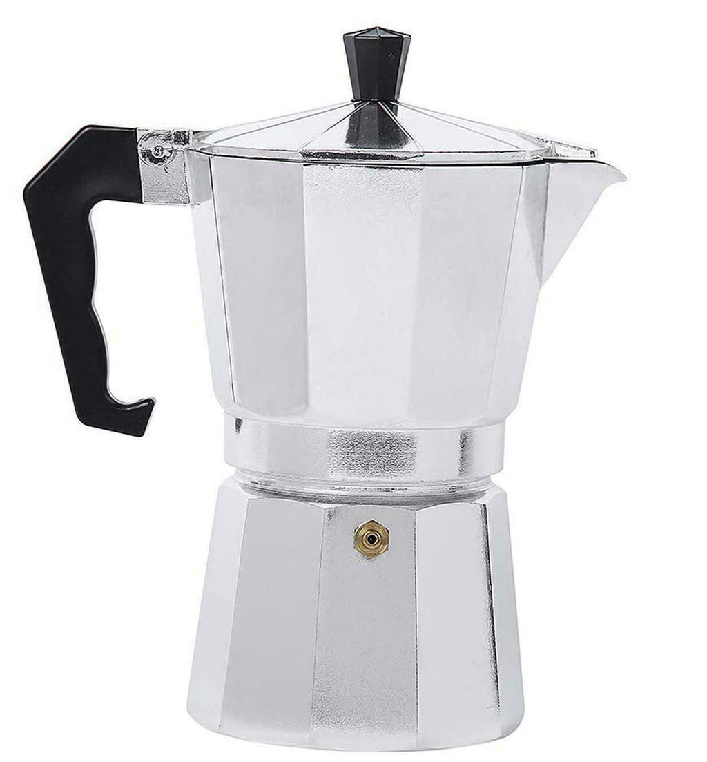 Aluminium Espresso Coffee Maker Italian Stove Top Percolator Moka Pot 6/9/12 Cup
